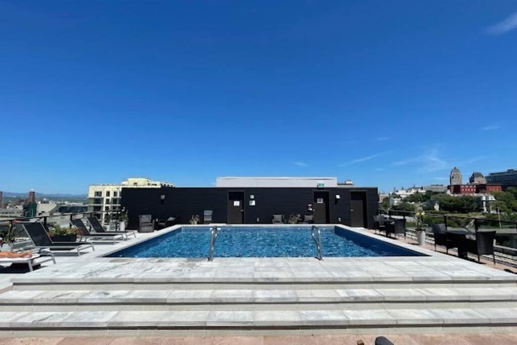 Condo Chic, Centre-Ville Piscine, Terrasse, Gym Quebeque Exterior foto